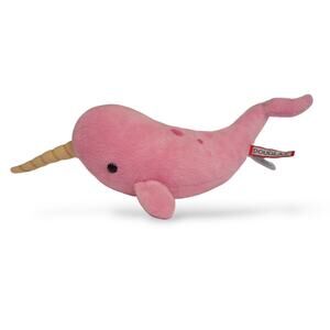 Douglas Narwall Plush Pink Stuffed Animal 13" long Small Toy